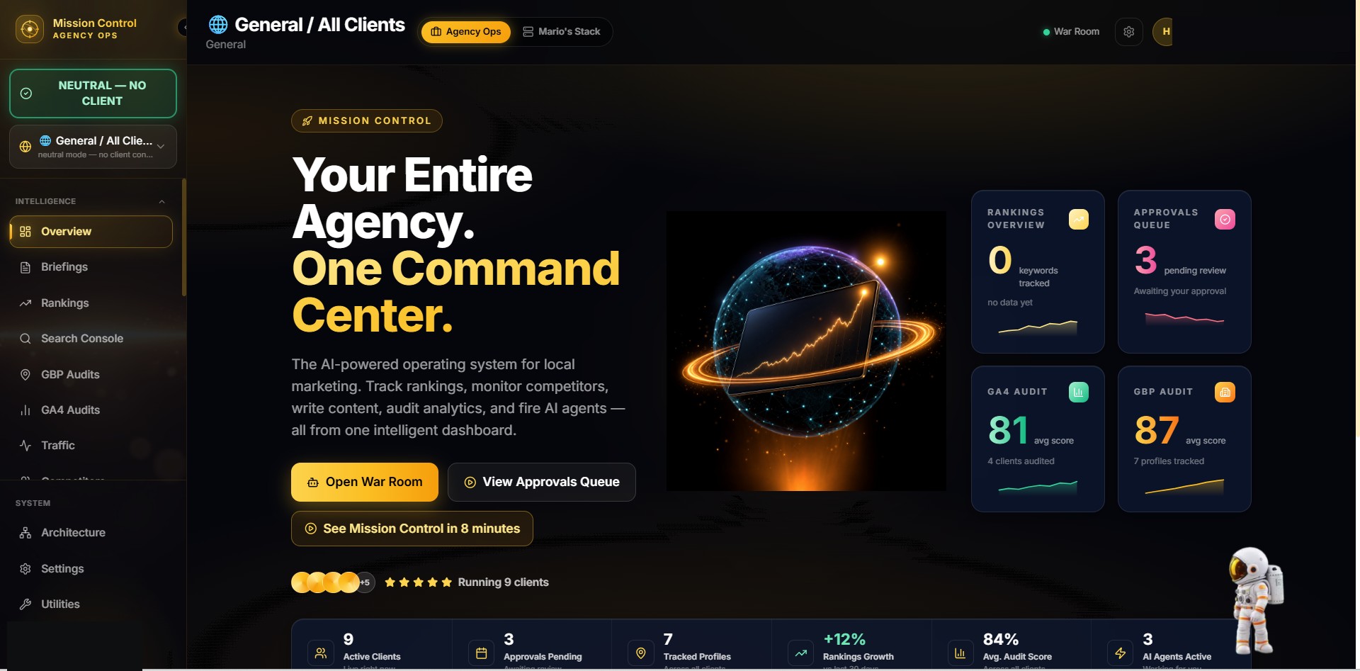 Mission Control marketing command center